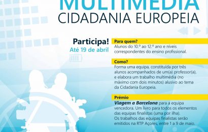 Concurso multimédia para estudantes do ensino secundário e profissional dos Açores aberto até 19 de abril