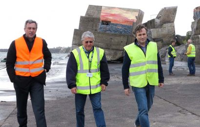 Análise ao manto de proteção do Porto da Madalena avança logo que existam condições climatéricas favoráveis – Ilha do Pico
