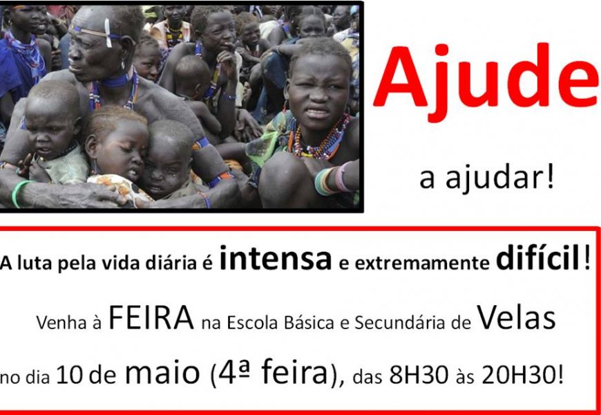 AJUDE A AJUDAR – Feira na Escola Básica e Secundária de Velas (10 de Maio) – Ilha de São Jorge AJUDE A AJUDAR – Feira na Escola Básica e Secundária de Velas (10 de Maio) – Ilha de São Jorge