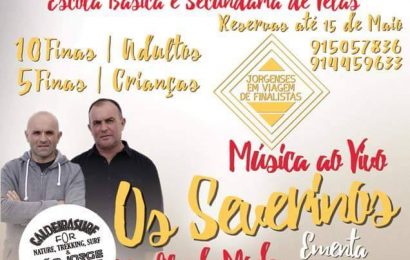 FINALISTAS DA EBS DE VELAS PROMOVEM JANTAR E MÚSICA AO VIVO – Ilha de São Jorge (19 de Maio)