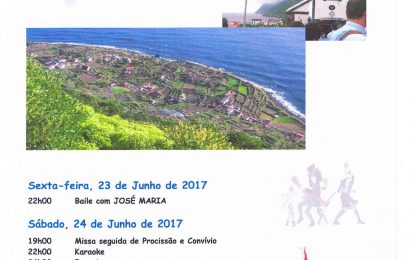 FAJÃ DE SÃO JOÃO EM FESTA DE 23 a 25 – SANTO ANTÃO – Ilha de São Jorge