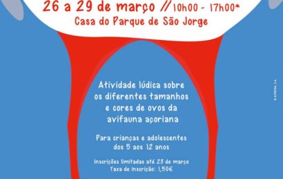 CASA DO PARQUE DE SÃO JORGE, PROMOVE ATIVIDADES “OVOS DO PARQUE” – Ilha de São Jorge (26 a 29 de março)