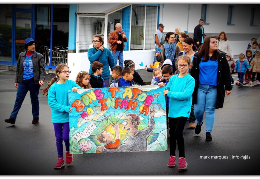 Marcha pelos “BONS TRATOS NA INFÂNCIA” – Vila das Velas – Ilha de São Jorge (c/ reportagem fotográfica)