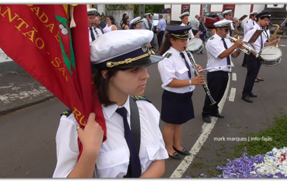 BANDA RECREIO DOS LAVRADORES – FESTA DE Nª SRª DE LOURDES EM SANTO ANTÃO – Ilha de São Jorge (c/ vídeo)