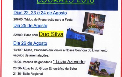 FESTA DE Nª SRª DO LIVRAMENTO – Lourais / Ribeira Seca, 25 e 26 de Agosto (Programa) – Ilha de São Jorge