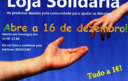LOJA SOLIDÁRIA para ajudar as Missões, abre na freguesia de Santo Amaro – Ilha de São Jorge