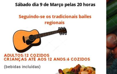 JANTAR DE “COZIDO À PORTUGUESA” E “BAILES REGIONAIS” na freguesia de Rosais – Próximo dia 9 de março (sábado) – Ilha de São Jorge
