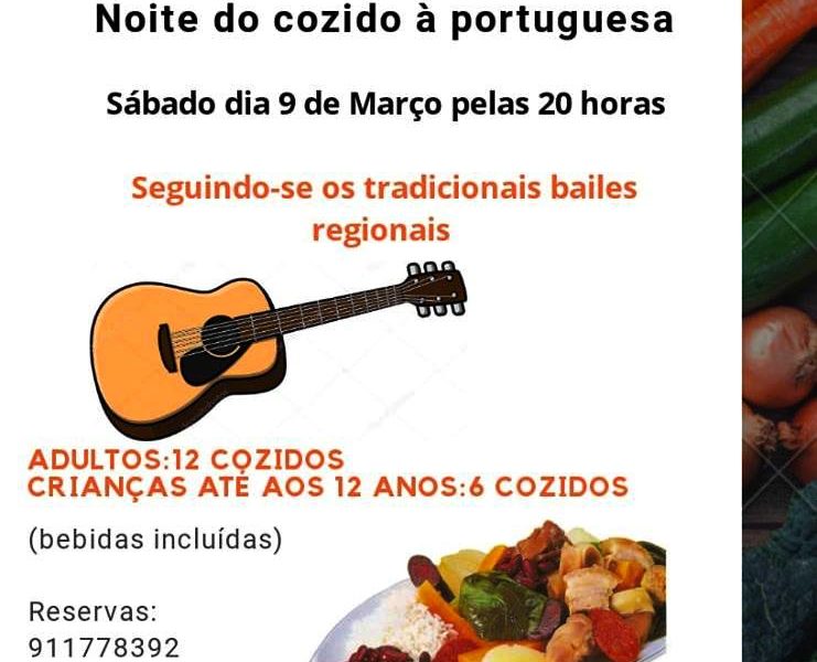JANTAR DE “COZIDO À PORTUGUESA” E “BAILES REGIONAIS” na freguesia de Rosais – Próximo dia 9 de março (sábado) – Ilha de São Jorge