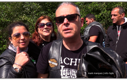 GRUPO DE MOTARDS VISITAM MORDOMIA DO D. E. S. – Rosais – Ilha de São Jorge (c/ vídeo)