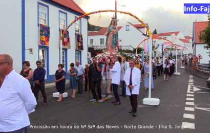 “TEMPOS DE ESPERA” – PROCISSÃO EM HONRA DE Nª SRª DAS NEVES  (2019)– Norte Grande – Ilha de São Jorge (c/ vídeo)