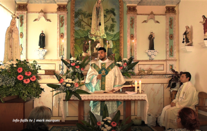 “MISSA” EM HONRA DE Nª SRª DE FÁTIMA – Fajã da Ribeira D`Areia – Ilha de São Jorge (c/ vídeo)