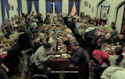 Jantar / Convívio na Festa de Santa Bárbara – Manadas – Ilha de São Jorge (c/ vídeo)