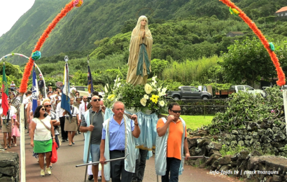 FESTA DA SRª DE LURDES (Procissão) – Fajã dos Cubres – Ilha de São Jorge (c/ vídeo)