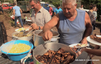 “ALMOÇO E CANTIGAS” na Escrepagem da Terra com Bois – Ribeira Seca – Ilha de São Jorge (c/ vídeo)